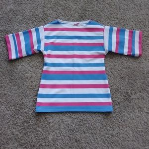 Kay Windsor Striped Pastel  Shirt Pink Blue White